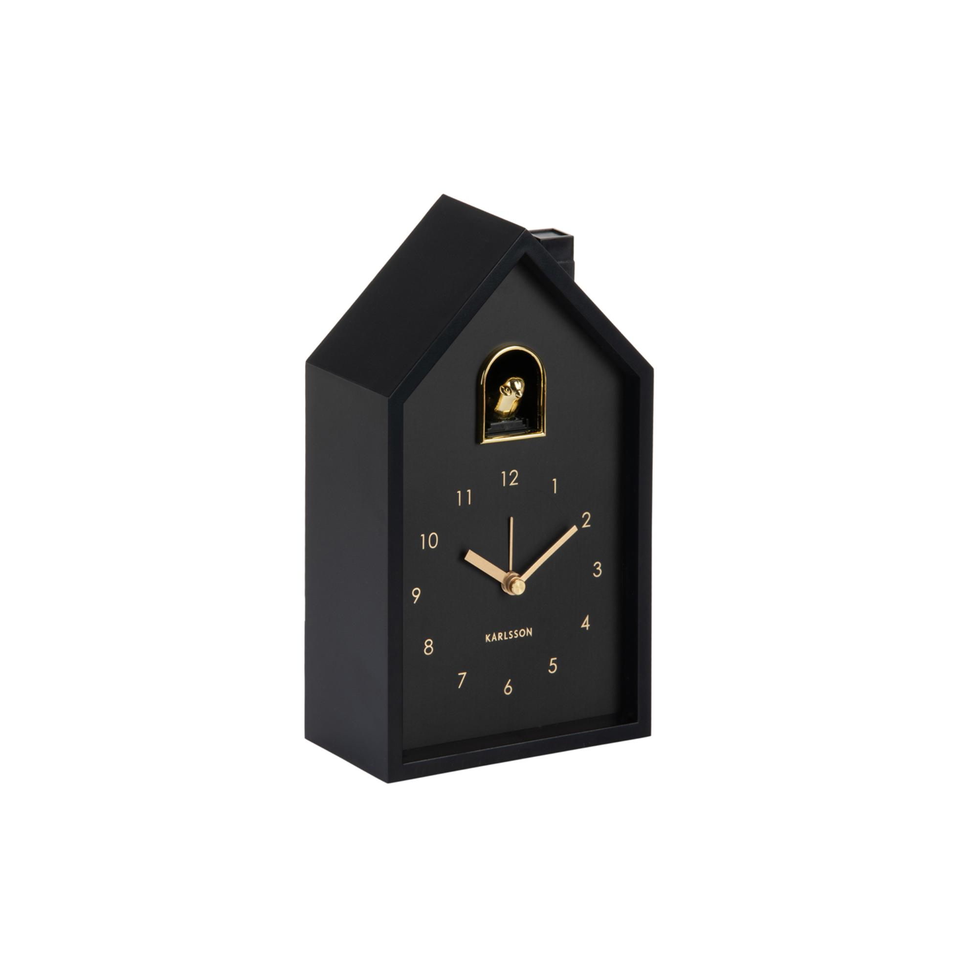 Karlsson wekker Modern Cuckoo Oro - zwart - 15x11.5x20cm - Vaderdag -