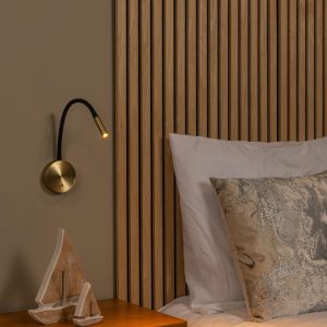Lucide wandspot ASJA – Geïntegreerde LED – Mat Goud / Messing Lucide wandspot ASJA – Geïntegreerde LED – Mat Goud / Messing