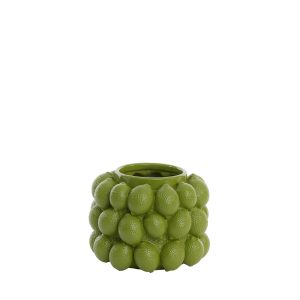 Light & Living vaas Lemon – groen – Ø24.5cm Light & Living vaas Lemon – groen – Ø24.5cm