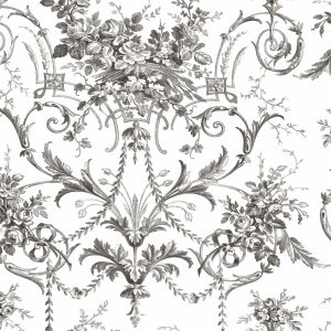 Laura Ashley Vliesbehang – Tuileries Charcoal Grey Laura Ashley Vliesbehang – Tuileries Charcoal Grey