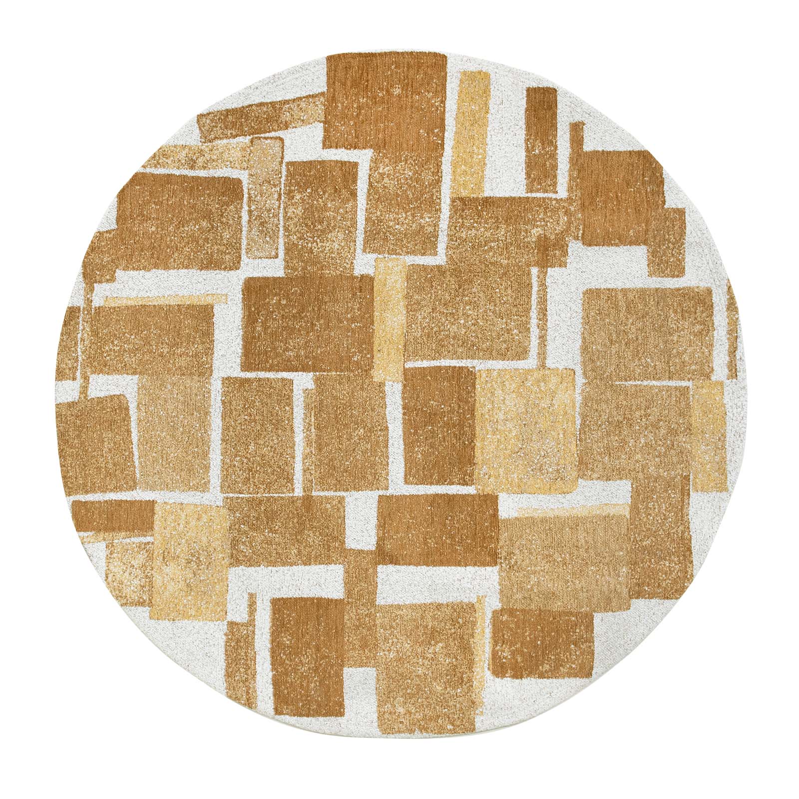 Louis De Poortere vloerkleed Nuggets - geel - 240x240cm