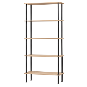 noo.ma Teidi 5-laags open boekenkast – eikenfineer, 80 x 35 x 163 cm noo.ma Teidi 5-laags open boekenkast – eikenfineer, 80 x 35 x 163 cm