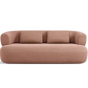 Micadoni Bank Jenny 2-zits, flueel terracotta – 90x178x73cm Micadoni Bank Jenny 2-zits, flueel terracotta – 90x178x73cm