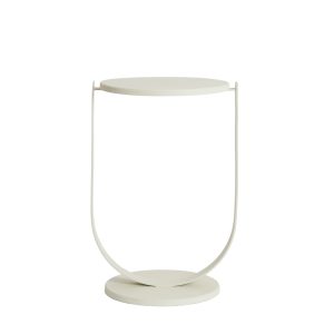 Light & Living bijzettafel Triana – wit – Ø45cm