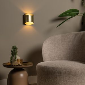 Lucide wandlamp DILETTA – 1xG9 – Mat Goud / Messing Lucide wandlamp DILETTA – 1xG9 – Mat Goud / Messing