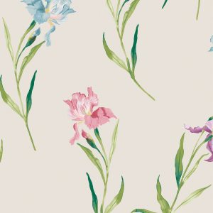 Laura Ashley Vliesbehang – Hawling Irises Naturel 10mx52cm Laura Ashley Vliesbehang – Hawling Irises Naturel 10mx52cm