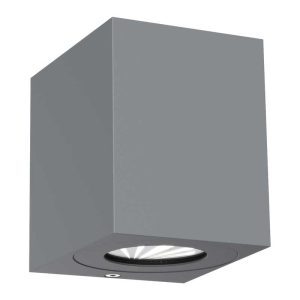 Nordlux Canto Wandlamp Buiten – 2-lichts LED – 2700K – IP44 – Grijs Nordlux Canto Wandlamp Buiten – 2-lichts LED – 2700K – IP44 – Grijs