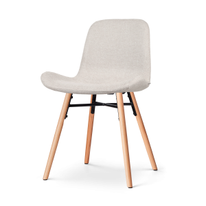 Nolon Nena-Fé Eetkamerstoel Beige – Stof – Houten Poten Nolon Nena-Fé Eetkamerstoel Beige – Stof – Houten Poten