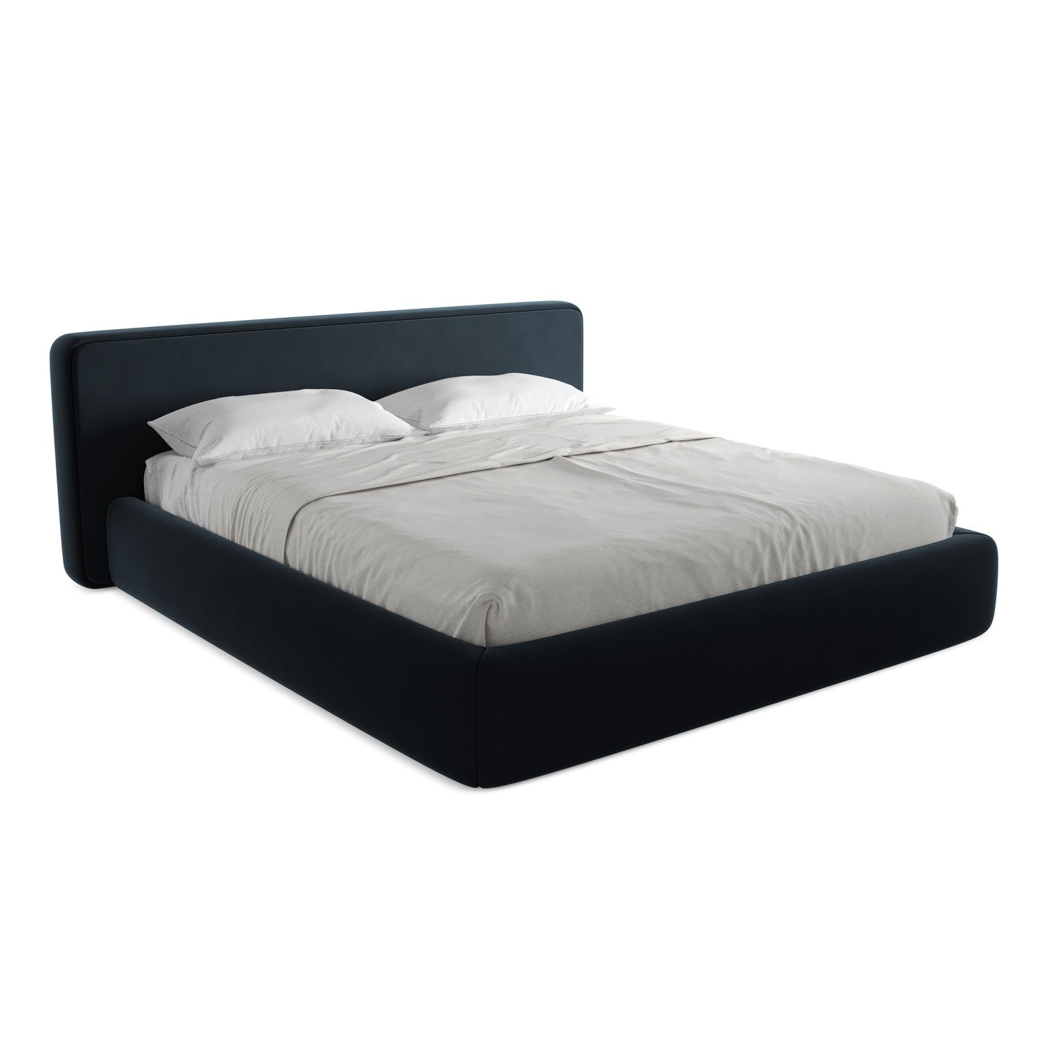 LaMiaSofa Bed met opbergruimte Firenze - velours - koningsblauw - 220x
