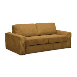 LaMiaSofa 3-zits slaapbank Como – ribfluweel – mosterd – 195x100x80 LaMiaSofa 3-zits slaapbank Como – ribfluweel – mosterd – 195x100x80