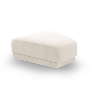 Micadoni Poef Miley flueel, lichtbeige – 79x88x40cm Micadoni Poef Miley flueel, lichtbeige – 79x88x40cm