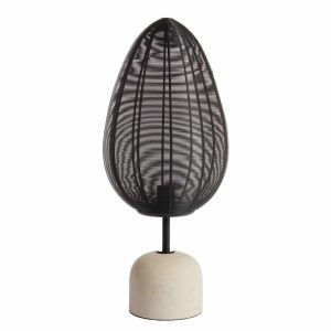Light & Living tafellamp Joley – zwart – Ø26cm Light & Living tafellamp Joley – zwart – Ø26cm