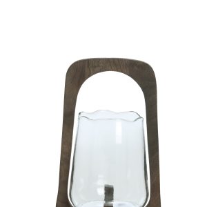 Light & Living windlicht ANOSY – Ø21.5x35cm – bruin