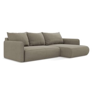 LaMiaSofa hoekbank rechts Palermo – textuurstof – donkerbeige – 240×14 LaMiaSofa hoekbank rechts Palermo – textuurstof – donkerbeige – 240×14