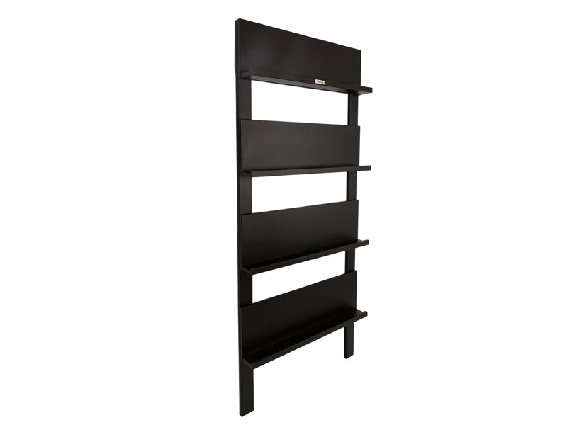 MaximaVida wandrek Jamie zwart- boekenrek- tijdschriftenrek- 180 x 80