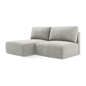 LaMiaSofa hoekbank links Ostia – chenille stof – lichtgrijs – 210x149x LaMiaSofa hoekbank links Ostia – chenille stof – lichtgrijs – 210x149x