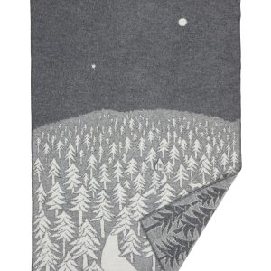 Klippan 100% wollen deken – House in the forest – grijs – 130x200cm Klippan 100% wollen deken – House in the forest – grijs – 130x200cm