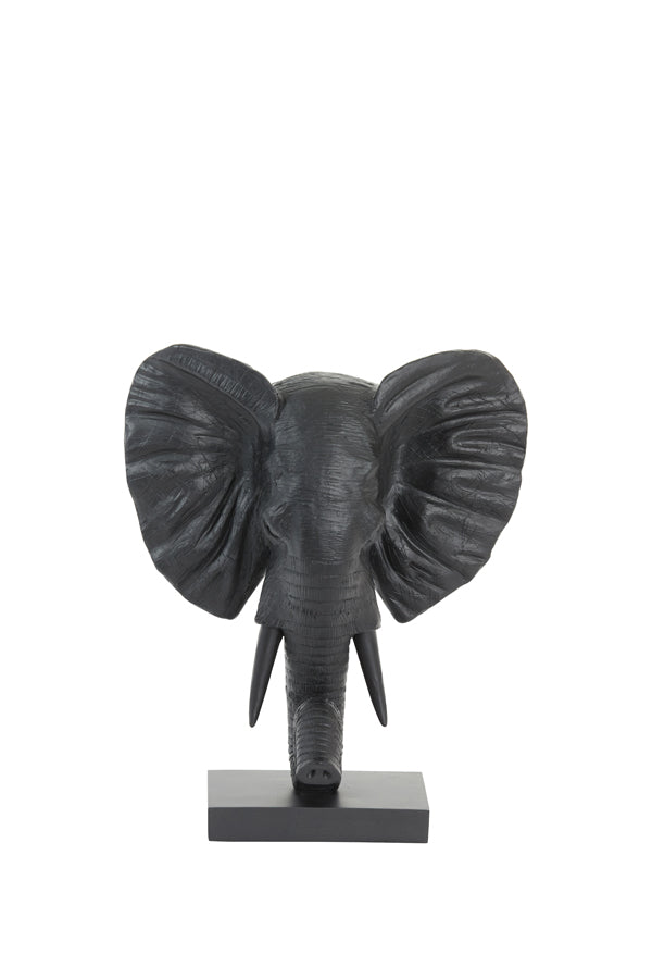Light & Living ornament ELEPHANT - 30x15x35.5cm - zwart