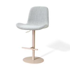 Nolon Niva-Fé tulp barkruk grijs melange – verstelbaar – beige poten Nolon Niva-Fé tulp barkruk grijs melange – verstelbaar – beige poten