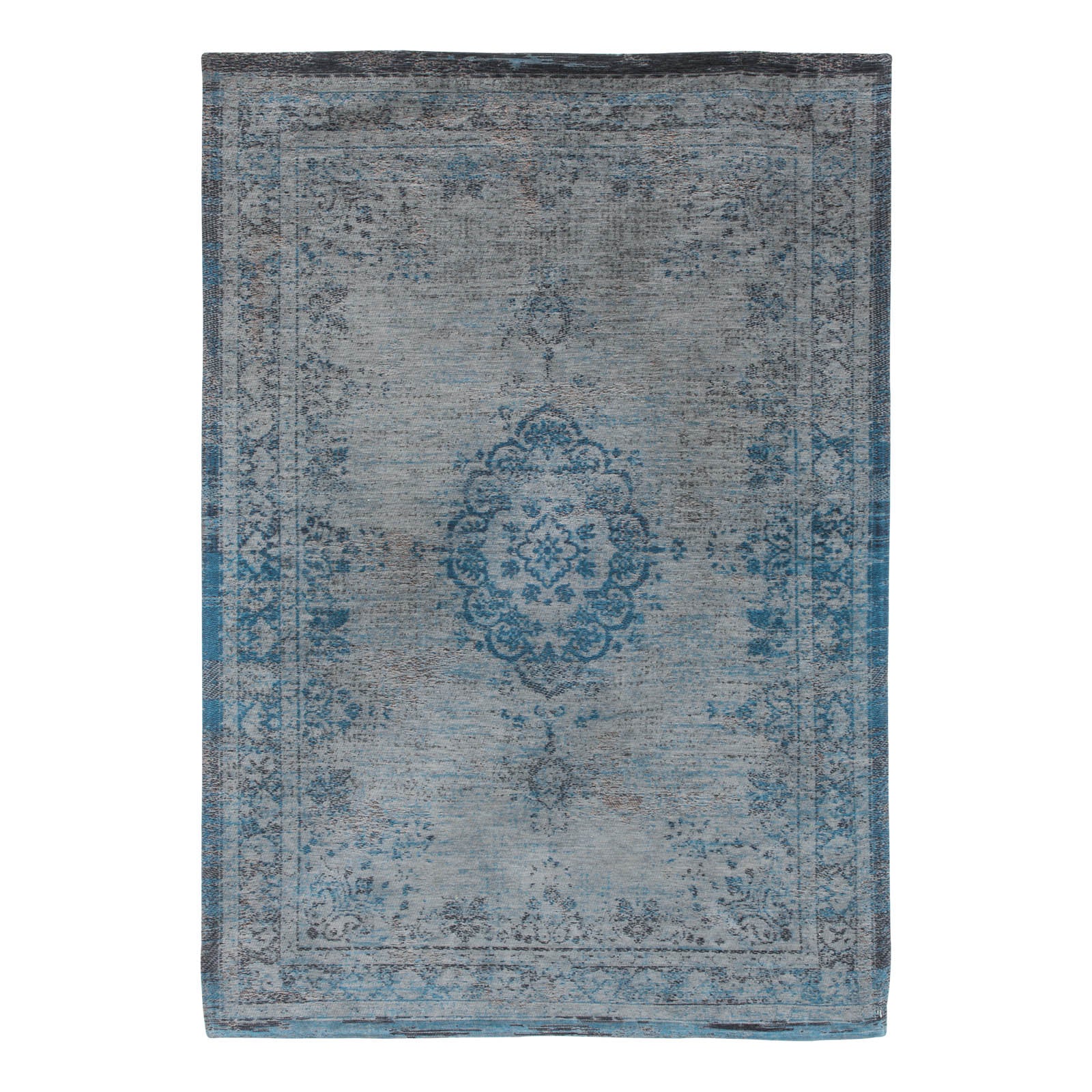 Louis De Poortere vloerkleed Grey Turquoise - blauw - 280x390cm