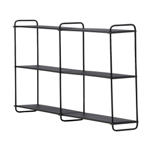 Nest living Freddy Metalen Wandrek Zwart Nest living Freddy Metalen Wandrek Zwart