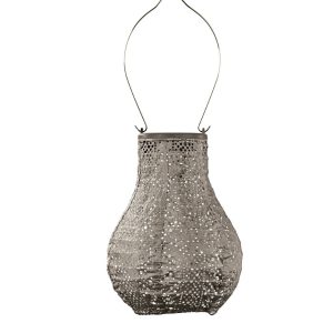 Lumiz solar lampion – lace bulb – 16 cm – taupe Lumiz solar lampion – lace bulb – 16 cm – taupe