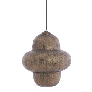 Light & Living hanglamp Ryota – bruin – Ø53cm Light & Living hanglamp Ryota – bruin – Ø53cm