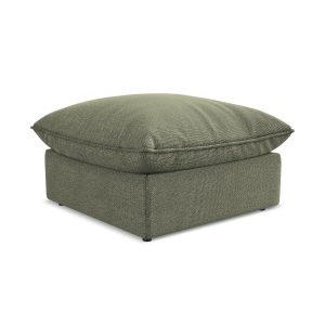 LaMiaSofa Poef Ravenna – bouclé – olijf – 75x75x45 LaMiaSofa Poef Ravenna – bouclé – olijf – 75x75x45