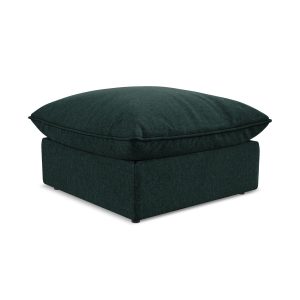 LaMiaSofa Poef Ravenna – velours – grijsgroen – 75x75x45 LaMiaSofa Poef Ravenna – velours – grijsgroen – 75x75x45