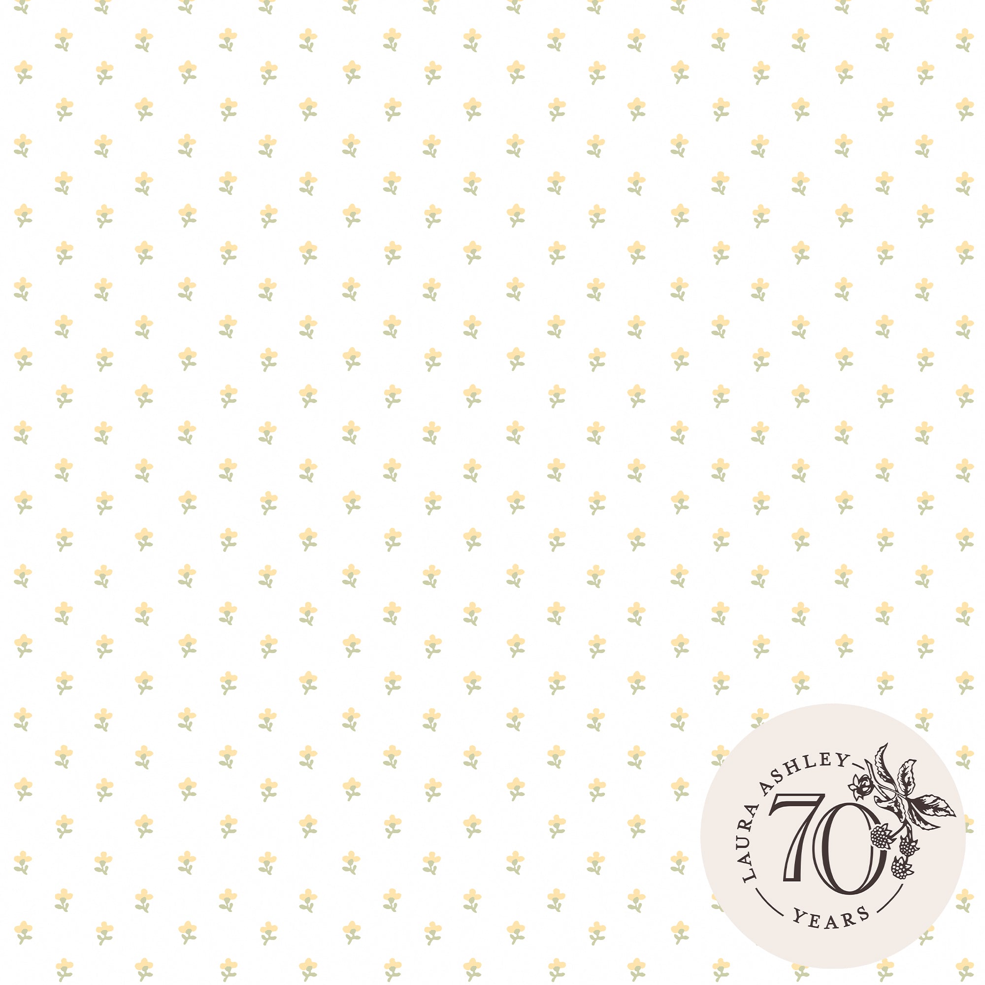 Laura Ashley Vliesbehang - Wood Violet Ochre Yellow - Oker geel 10mx52
