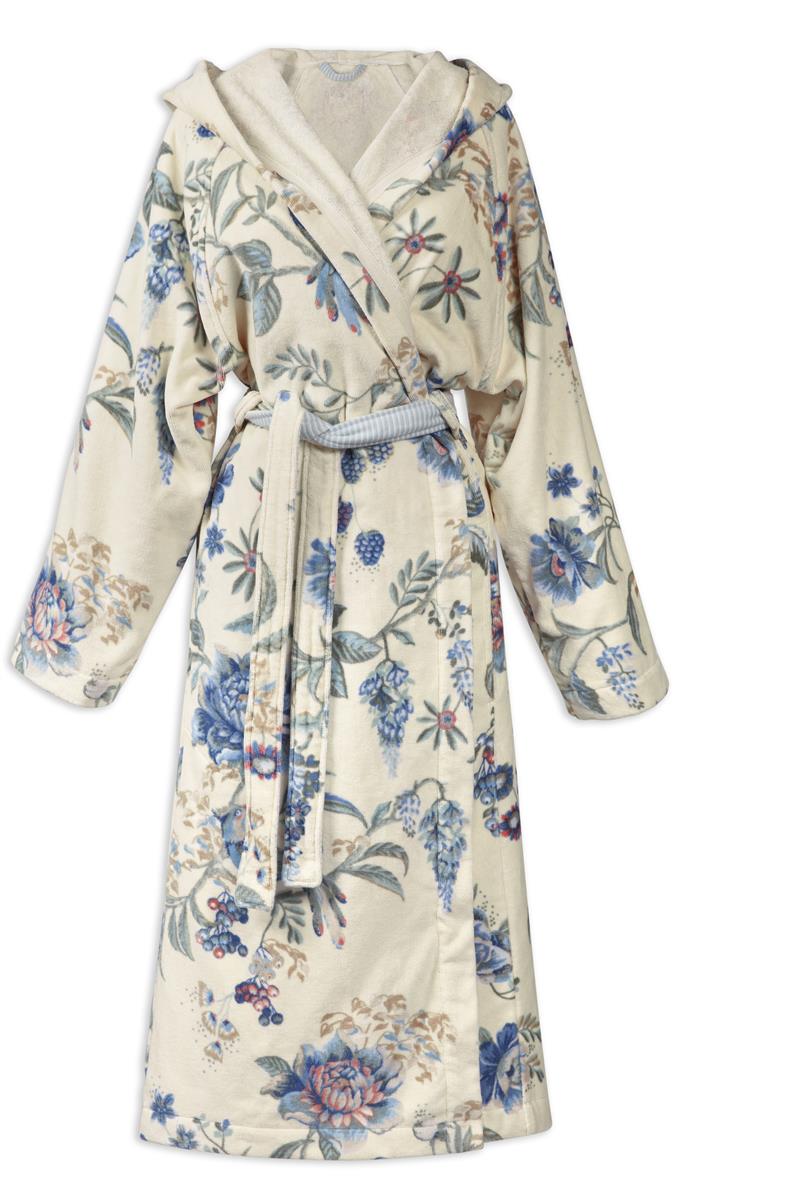 Pip Studio badjas Secret Garden - XL - whiteblue