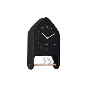Karlsson wandklok Love Birds – zwart – 7.1x20x32cm Karlsson wandklok Love Birds – zwart – 7.1x20x32cm