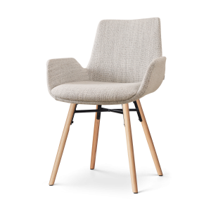 Nolon Nena-Eef Eetkamerstoel Beige Gemêleerd – met Armleuning – Stof Nolon Nena-Eef Eetkamerstoel Beige Gemêleerd – met Armleuning – Stof
