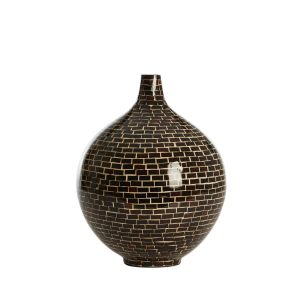 Light & Living vaas Elorza – bruin – Ø28cm Light & Living vaas Elorza – bruin – Ø28cm