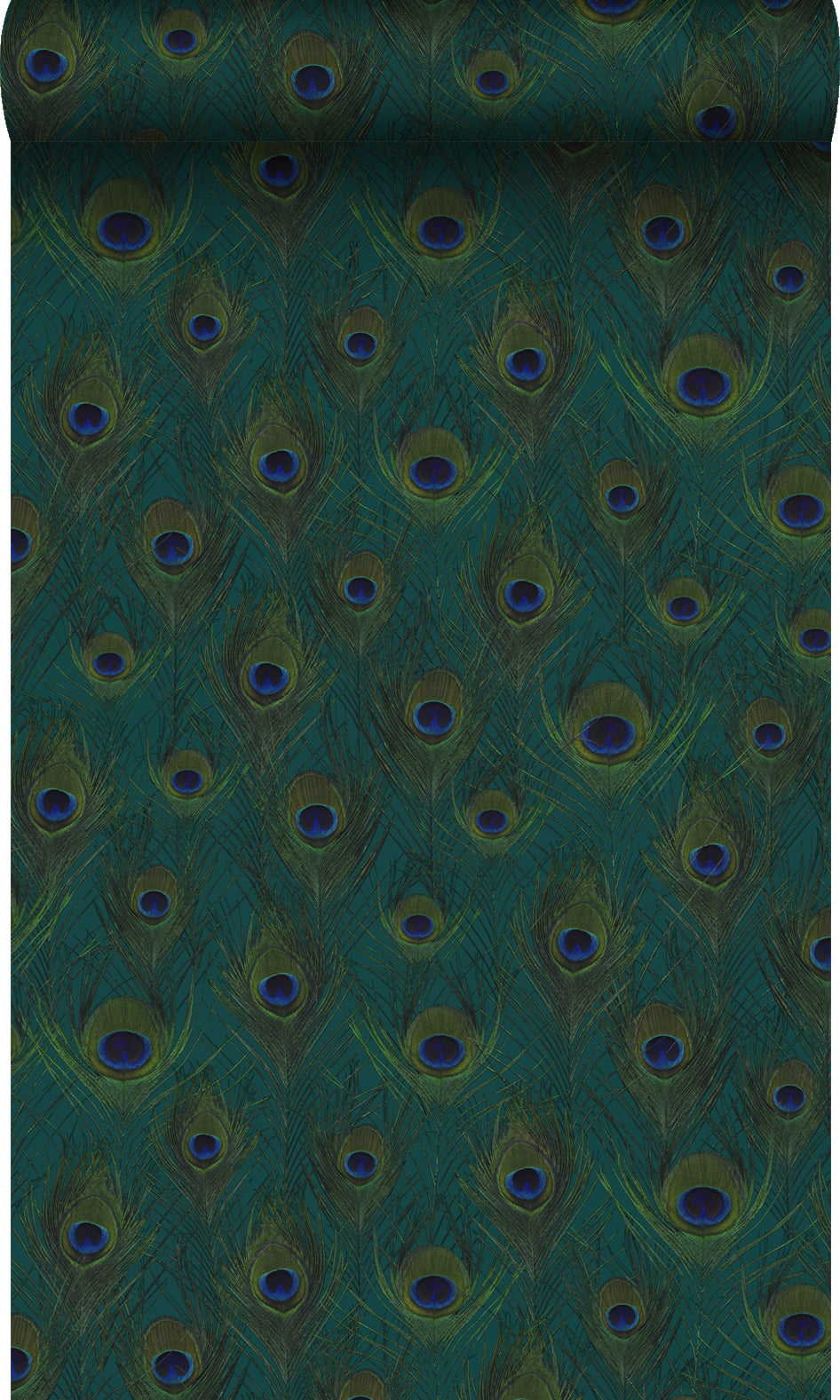 Origin Wallcoverings behang pauwenveren zeegroen - 50 x 900 cm - 34776