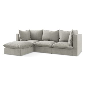 LaMiaSofa hoekbank links Ravenna – textuurstof – lichtgrijs – 255x165x LaMiaSofa hoekbank links Ravenna – textuurstof – lichtgrijs – 255x165x