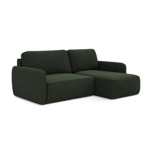 LaMiaSofa hoekbank rechts Corle – textuurstof – flessengroen – 207×148 LaMiaSofa hoekbank rechts Corle – textuurstof – flessengroen – 207×148