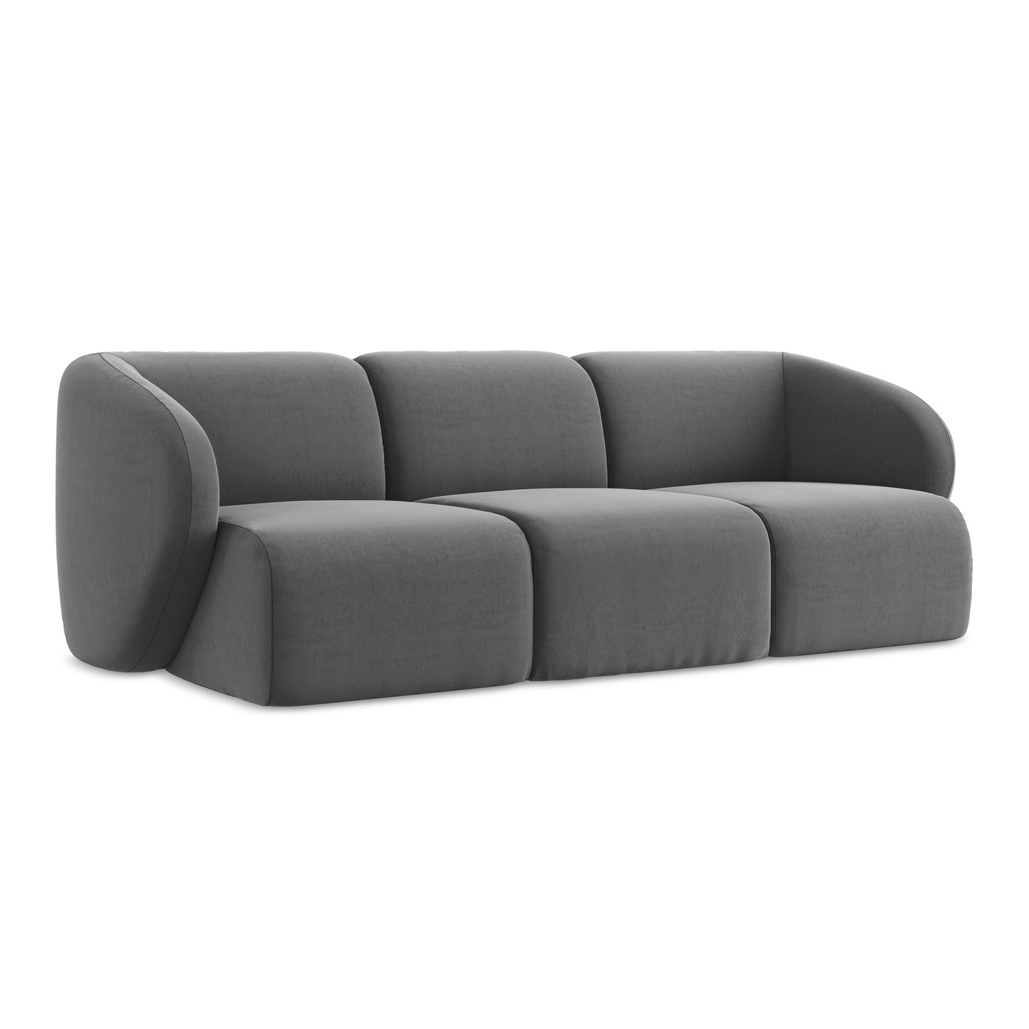 LaMiaSofa 3-zits bank Cervo - velours - staal - 244x94x75