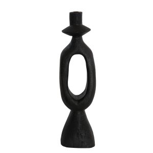Light & Living kandelaar Django – zwart – 14x14x50cm Light & Living kandelaar Django – zwart – 14x14x50cm