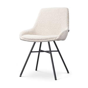 Nolon Noa-Isa Eetkamerstoel Bouclé Beige – Stof – Zwart Onderstel Nolon Noa-Isa Eetkamerstoel Bouclé Beige – Stof – Zwart Onderstel