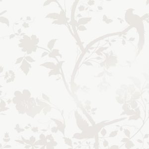 Laura Ashley Vliesbehang – Oriental Garden Pearlescent White – 10mx52c Laura Ashley Vliesbehang – Oriental Garden Pearlescent White – 10mx52c