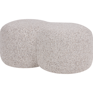 noo.ma Umbo Pouf – gestoffeerde designer poef, Clay Grey Mélange, 89 x noo.ma Umbo Pouf – gestoffeerde designer poef, Clay Grey Mélange, 89 x