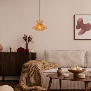 Lucide hanglamp TASMAN – 1xE27 – Naturel Lucide hanglamp TASMAN – 1xE27 – Naturel