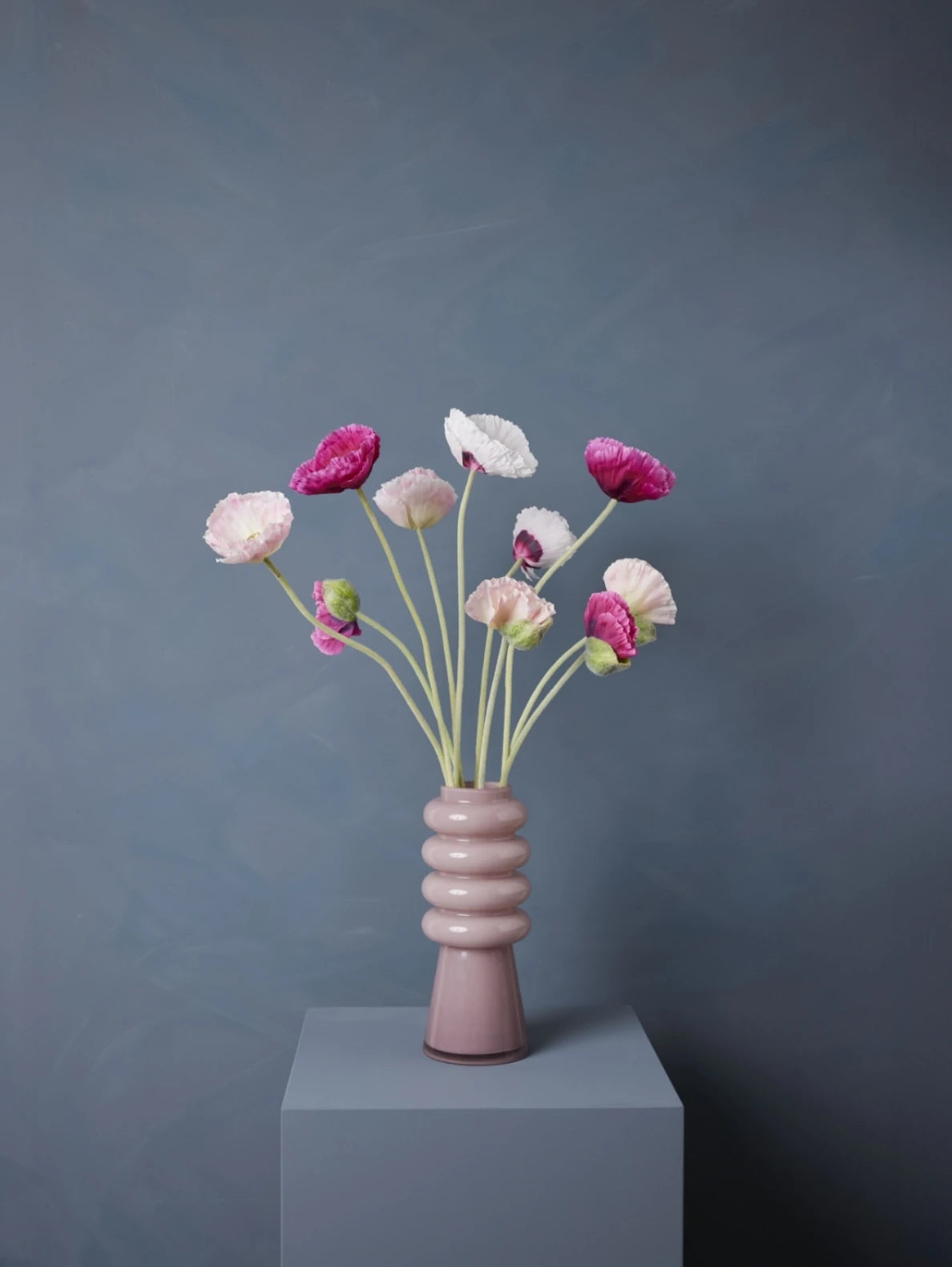 Madame Fleurie Pure Poppy Boeket – Luxe Zijden bloemen Klaprozen – Min