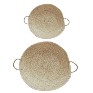 NOA MAY Mand Loulou – naturel – zeegras – Ø 40 x h 7 cm NOA MAY Mand Loulou – naturel – zeegras – Ø 40 x h 7 cm