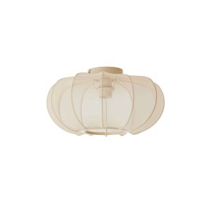 Light & Living plafonnière Plumalia – bruin – Ø40cm Light & Living plafonnière Plumalia – bruin – Ø40cm