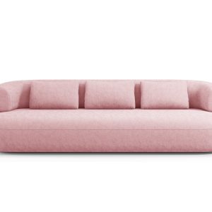 Micadoni Bank Jenny 4-zits, chenille, roze – 90x226x73cm Micadoni Bank Jenny 4-zits, chenille, roze – 90x226x73cm
