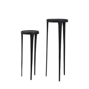 Light & Living bijzettafel Tobias – zwart – Ø35cm