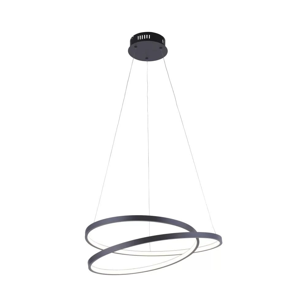 Paul Neuhaus hanglamp Rowan - 1 lichts - 55 x 130 cm - zwart