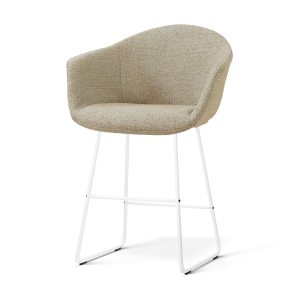 Nolon Nino-Otis Barkruk Taupe Melange – Wit Onderstel – 65 Cm Nolon Nino-Otis Barkruk Taupe Melange – Wit Onderstel – 65 Cm